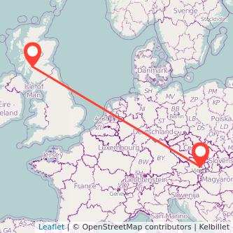 Greenock Vienna train map