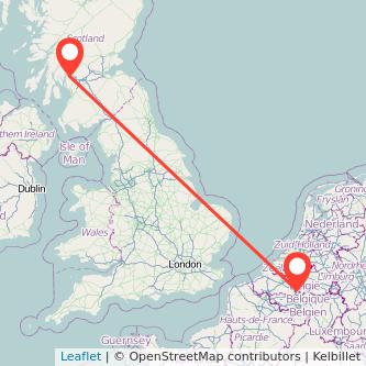 Greenock Brussels bus map