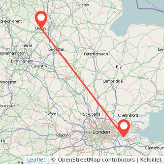 Gravesend Derby bus map