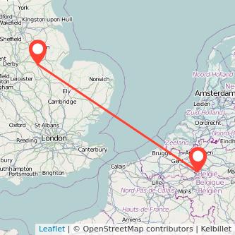 Grantham Brussels bus map