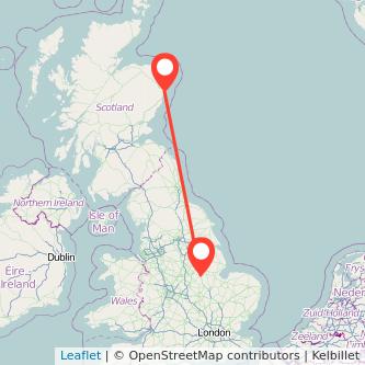 Grantham Aberdeen bus map