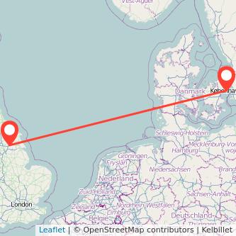 Goole Copenhagen train map