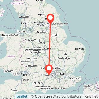 Goole Reading bus map