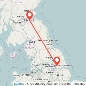 Goole Edinburgh train map