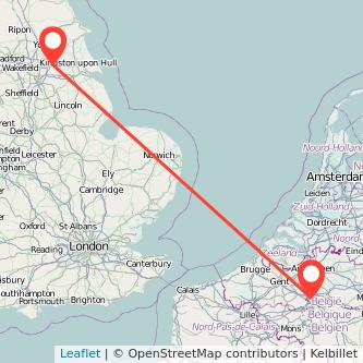 Goole Brussels train map