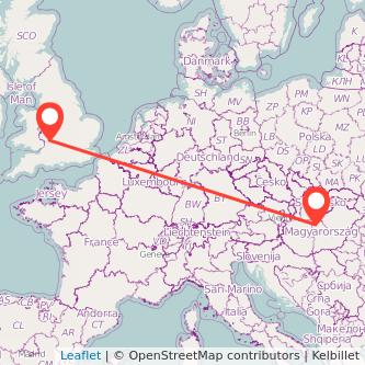 Gloucester Budapest train map