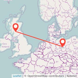 Glasgow Berlin train map