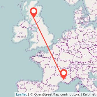 Glasgow Avignon bus map