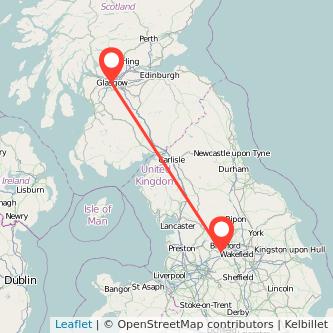 Glasgow Halifax train map