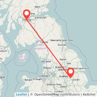 Glasgow Retford bus map