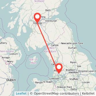 Glasgow Chorley train map