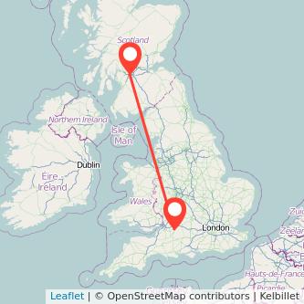 Glasgow Chippenham train map