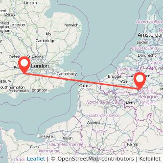 Fleet Brussels bus map