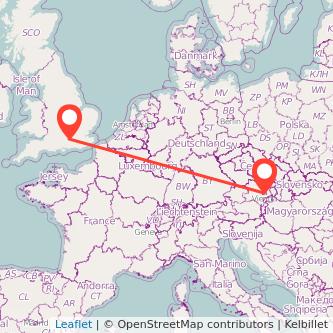 Farnborough Vienna train map