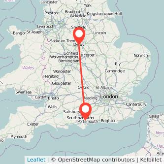 Fareham Derby train map