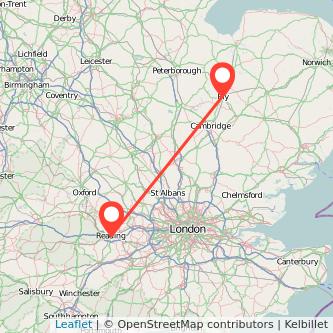 Ely Reading train map