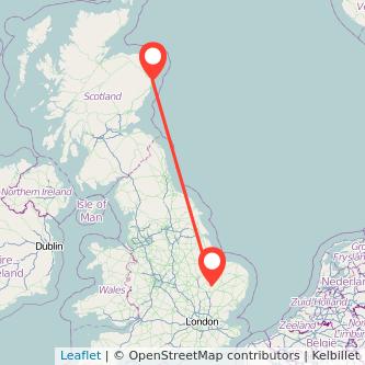 Ely Aberdeen train map