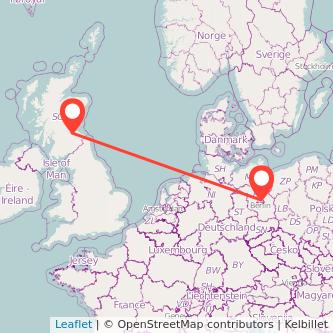 Edinburgh Berlin train map