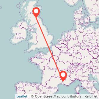 Edinburgh Avignon bus map