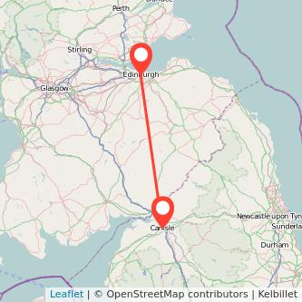 Edinburgh Carlisle train map