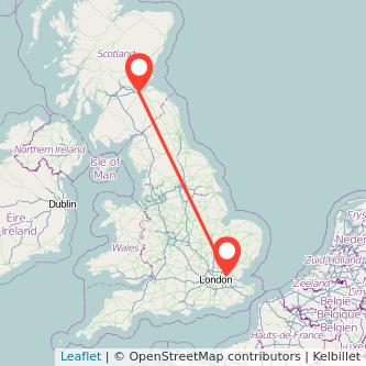 Edinburgh Brentwood train map