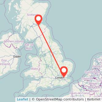 Edinburgh Basildon train map