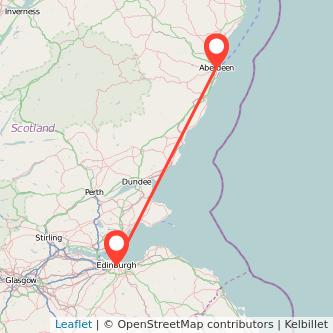 Edinburgh Aberdeen bus map