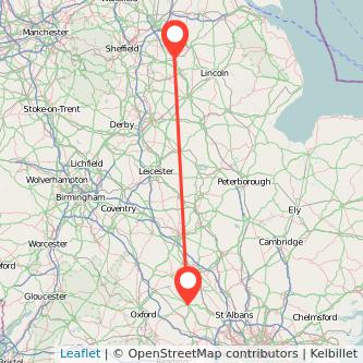Retford Aylesbury train map