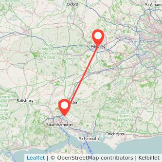 Eastleigh Reading bus map