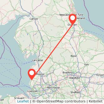 Durham Southport bus map