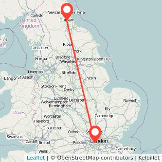 Durham Richmond train map