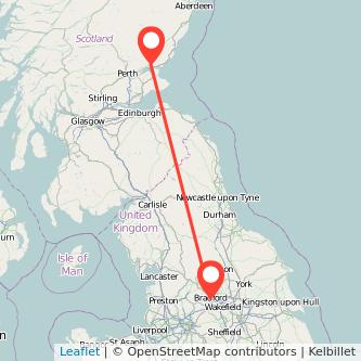 Dundee Bradford bus map