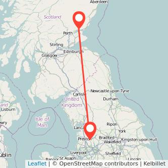 Dundee Blackburn bus map