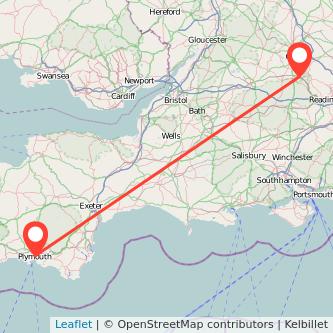 Didcot Plymouth train map