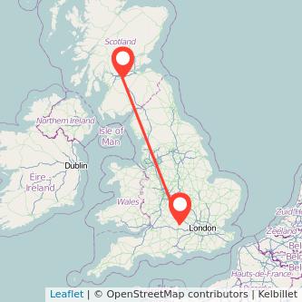 Didcot Motherwell train map