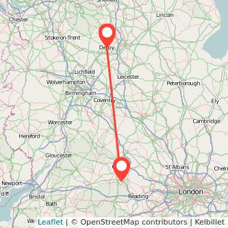 Didcot Derby train map