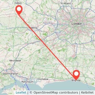 Didcot Brighton train map