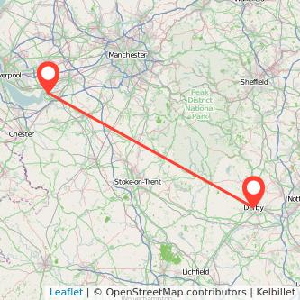 Derby Runcorn train map