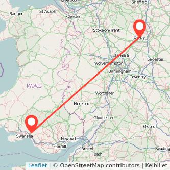 Derby Neath train map