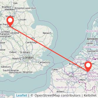 Derby Brussels bus map