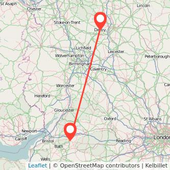 Derby Chippenham train map