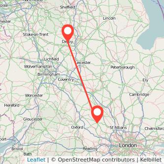 Derby Aylesbury train map