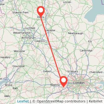 Derby Ascot bus map