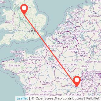 Derby Geneva train map