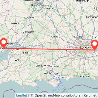 Dartford Cardiff bus map