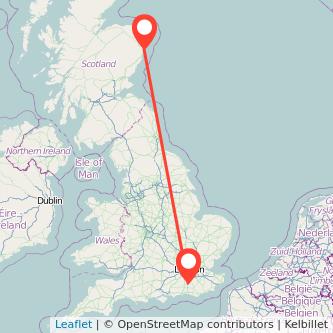 Crawley Aberdeen train map