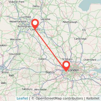 Coventry Hounslow train map