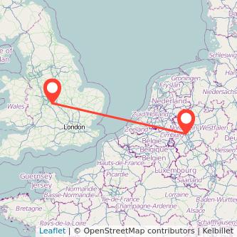 Coventry Düsseldorf bus map