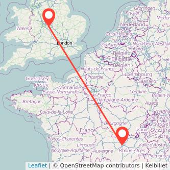 Coventry Lyon train map