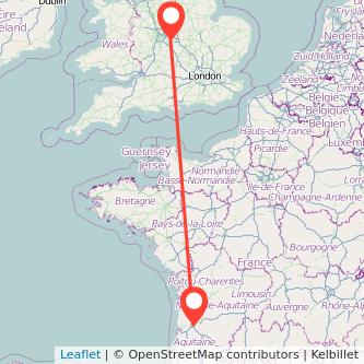 Coventry Bordeaux bus map